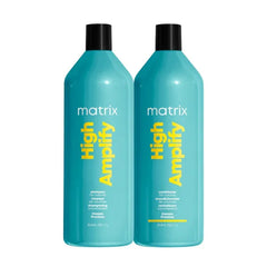 Matrix High Amplify Volumizing Shampoo & Conditioner Set – Instant Lift & Lasting Volume for Fine, Thin Hair (Silicone-Free, Salon Professional)