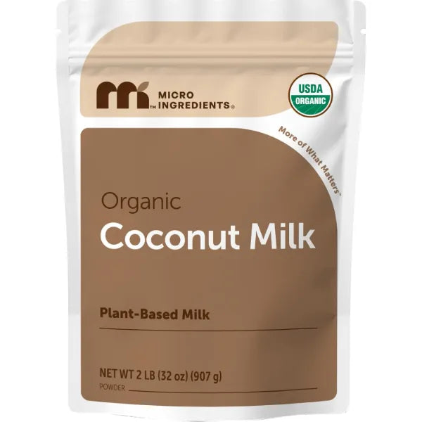 Micro Ingredients Organic Coconut Milk Powder, 2 Lb | Plant-Based Creamer for Coffee, Tea & Smoothies | Rich & Creamy, Easy Mixing | Non-GMO, Gluten-Free, Keto & Paleo Friendly