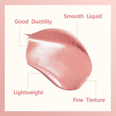 Erinde Liquid Blush Waterproof, milk jelly blush, Contouring cream blush,cream blush Long-Lasting, blush on With brush head,Soft Velvet Silk Texture,Improves Complexion,High-Pigment Colour 01#