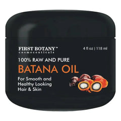 First Botany 100% Natural Raw Batana Oil promoting Hair Growth, Dr. Sebi Hair Oil from Honduras, Prevent Hair Loss, Eliminates Split Ends for Men & Women 4 fl oz