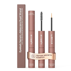 Trybello 2-in-1 Eyelash Growth Serum + Mascara Dual Wand | Natural Lash