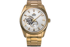 Orient Automatic/Hand-Winding Semi-Skeleton Dress Watch with Sapphire Crystal