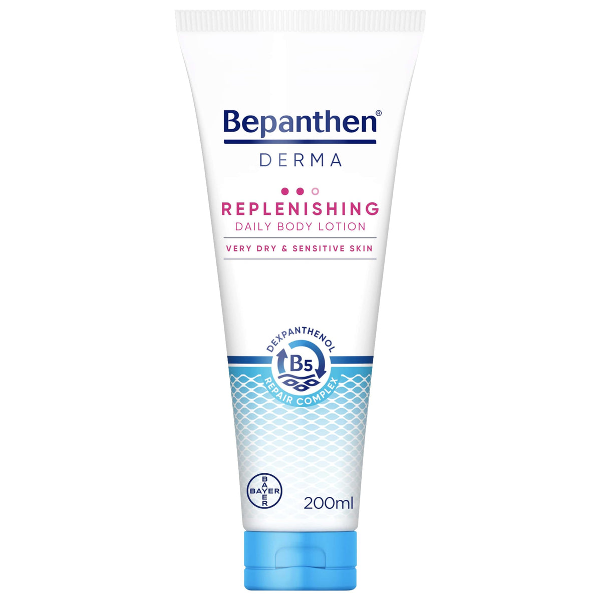 Bepanthen Derma Replenishing Daily Body Lotion for very Dry & Sensitive Skin, Dermatologically Tested Lotion - 200ML
