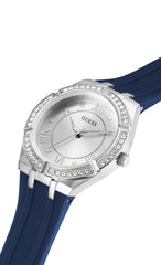 Guess Womens Quartz Watch, Analog Display And Silicone Strap Gw0034L1