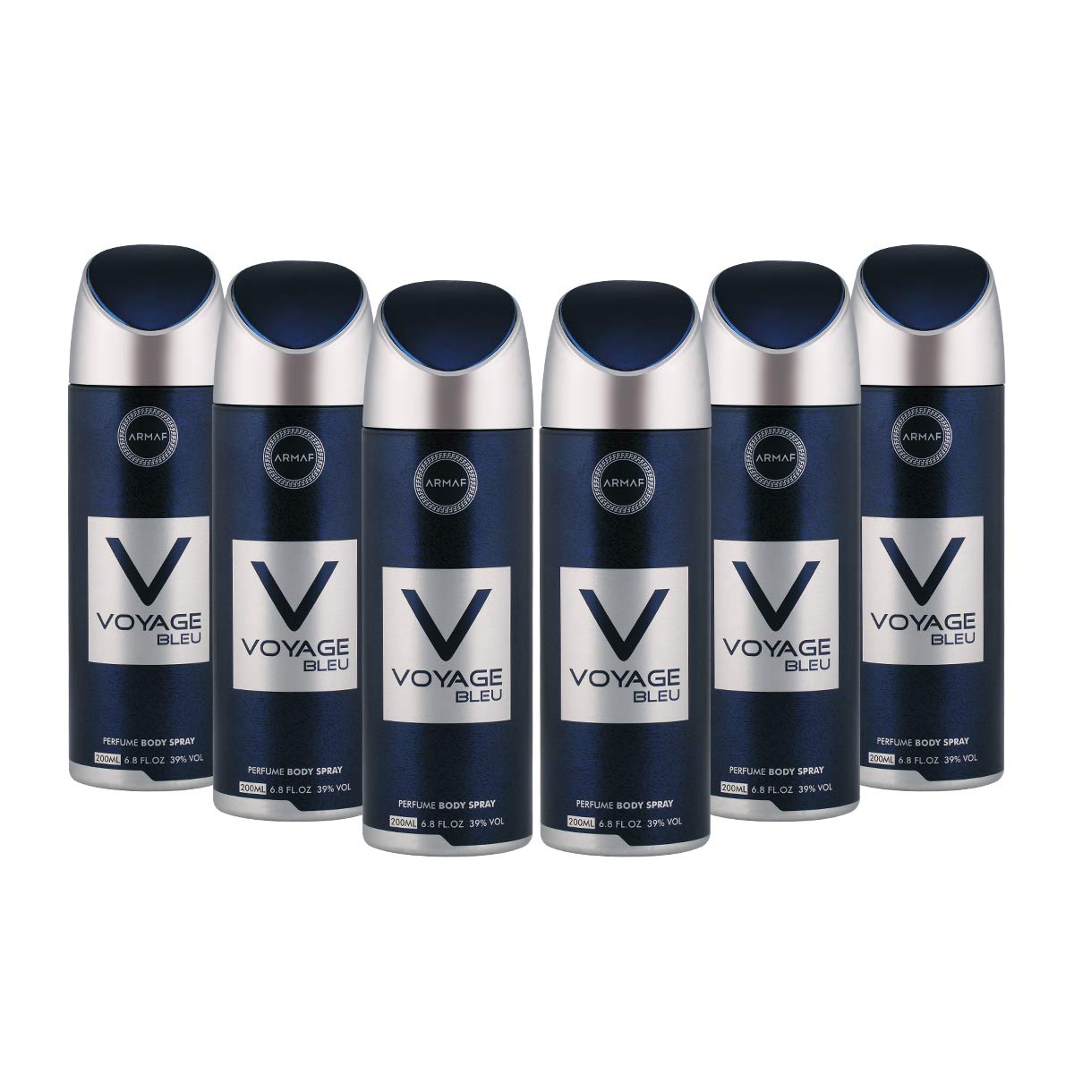 Voyage Bleu For Men, Perfume Body Spray, Deodorant For Him, 200ml (PACK OF 6) By ARMAF, From The House of Sterling