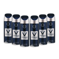 Voyage Bleu For Men, Perfume Body Spray, Deodorant For Him, 200ml (PACK OF 6) By ARMAF, From The House of Sterling