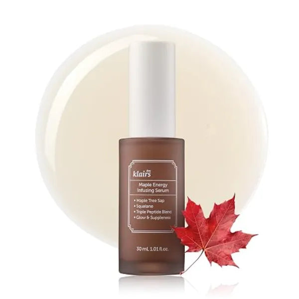DearKlairs Maple Energy Infusing Serum Korean Peptide Hydrating Serum, 30ml