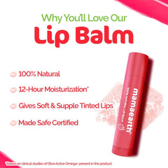 MAMAEARTH ME N 100% Natural Lip Balm VitE&Strawbery