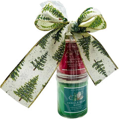 Bath & Body Works 1-Wick Scented Candle Gift Set – Winter Candy Apple & Vanilla Bean Noel – 2-Piece Holiday Candle Set, 8 oz Each, Christmas Ribbon Bow
