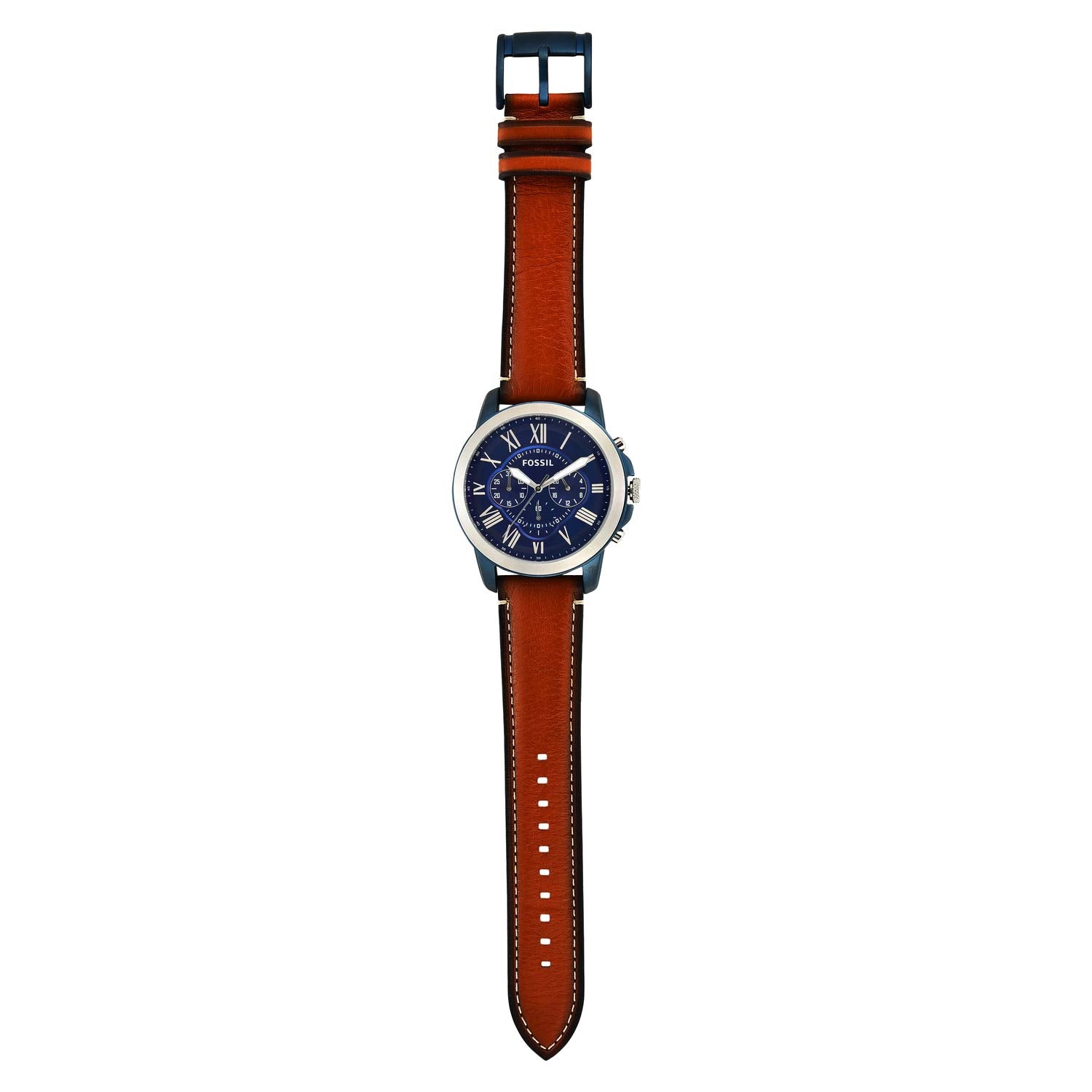 Fossil GRANT FS5151 Wristwatch, Dial Color - Blue, watch