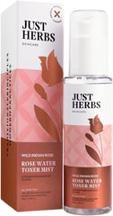 Just Herbs Steam Distilled Rose Water Facial Mist, Glowing Skin,Hydrating - 100ml