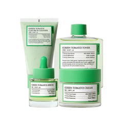 FULLY Green Tomato Cardi B's Pore Care Set, Pore Tightening, Pore Detox, Blackhead & Sebum Control, Vegan, Fragrance-Free, Korean Skincare Kit