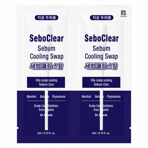 SeboClear Sebum Cooling Swab for Oily Scalp 2 Pack