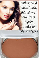 Ageless Derma Matte Mineral Face Bronzer Powder (Natural Tan)