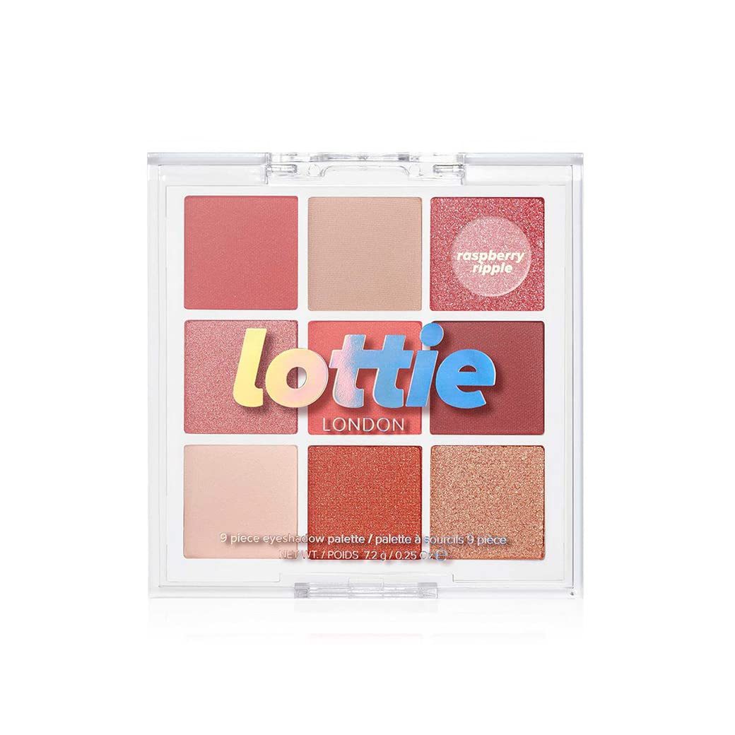 lottie LONDON 9 Shade Eyeshadow Palette - Raspberry Ripple