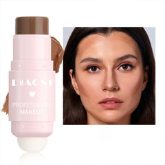NALACAL 3 Pcs Cream Contour Sticks, Shades with Highlighter and Bronzer & Blush for Cheeks Eyes Lips Lightweight Dewy Finish Blush Stick Waterproof Long Lasting Contour Stick Trio Wand Face Makeup Set