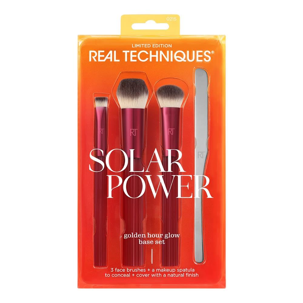 Real Techniques Solar Power Golden Hour Glow Base Brush Set
