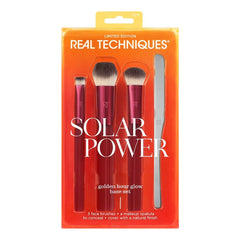 Real Techniques Solar Power Golden Hour Glow Base Brush Set