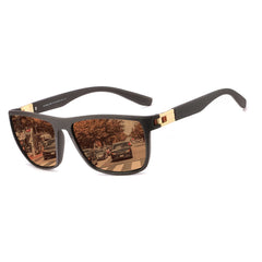 PUKCLAR Sunglasses for Men Polarized Lightweight TR90 Frame UV400 Spring Hinges Sunglasses