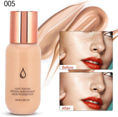 Matte Foundation - Long Lasting, Moisturizing, Oil Control, Liquid Make-Up Base (30ml, 5#)