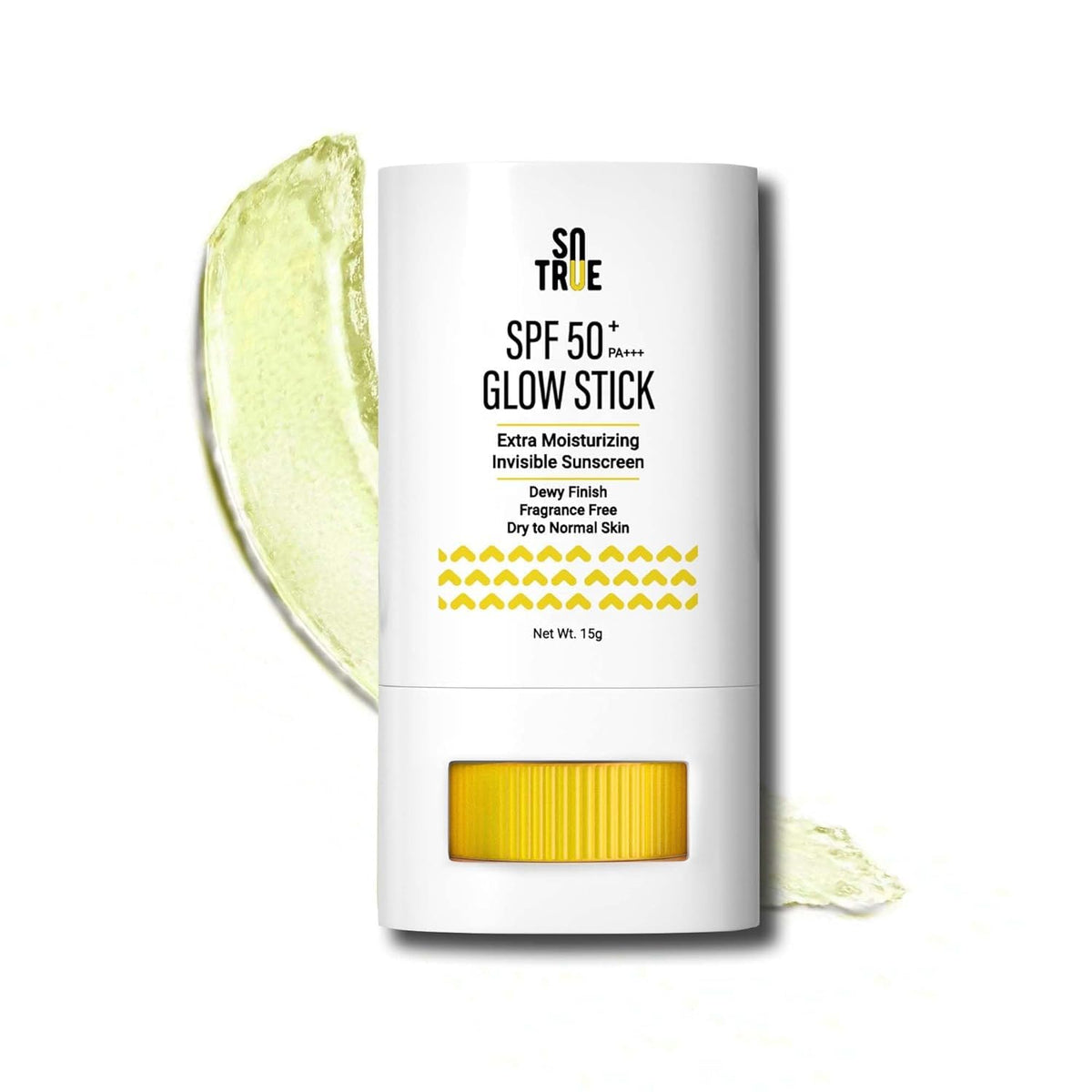 Sotrue SPF 50+ Glow Stick Sunscreen | Extra Moisturizing For Dry to Normal Skin with Zero White Cast Dewy Finish | Broad Spectrum PA+++ | For Women & Men 15g