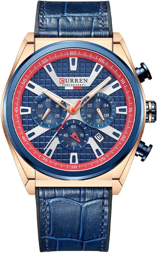 CURREN 8392 Men Quartz Watch Fashion Luxury Business Wristwatch Casual Sport Waterproof Clock Curren Watches Men - CAMEL