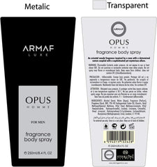 ARMAF Opus Body Splash For Men - 250Ml