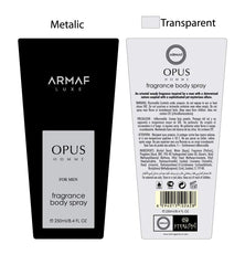 ARMAF Opus Body Splash For Men - 250Ml