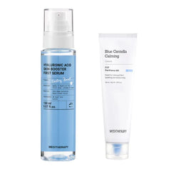 MEDITHERAPY Hydra Comfort Moisture Duo – Hyaluronic Acid Serum + Blue Centella Calming Cream for Deep Hydration and Comfortable Skin Feel