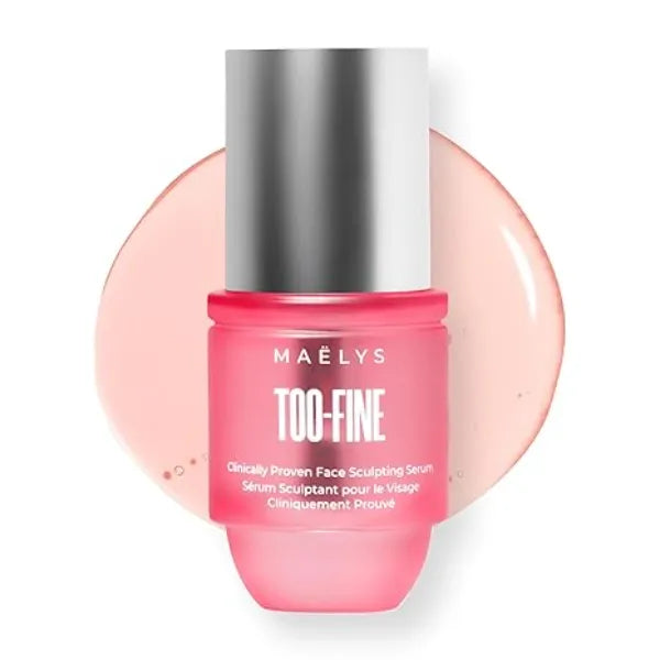 MAËLYS TOO FINE Face Serum for Women Firming Anti Aging Serum with Glaucine & Bacillus Ferment Helps Lift the Look of Sagging Skin on Jawline, Cheekbones & Under Eyes 15 mL