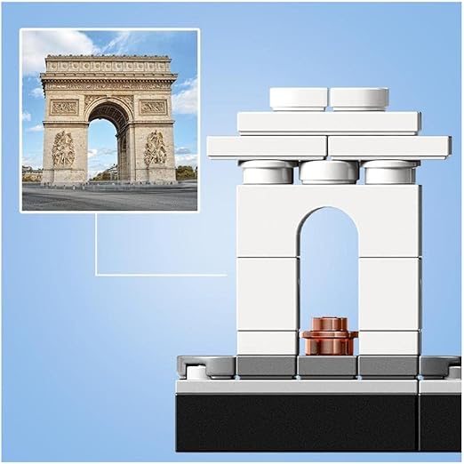 LEGO 21044 Architecture Paris Model Building Set for Adults with Eiffel Tower and The Louvre Model, Skyline Collection, Office Home Décor, Collectible Gift Idea for Women, Men, Her or Him