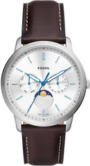 Fossil Men's Neutra Minimalist Multifunction, Stainless Steel Watch, FS5905, Brown