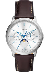 Fossil Men's Neutra Minimalist Multifunction, Stainless Steel Watch, FS5905, Brown