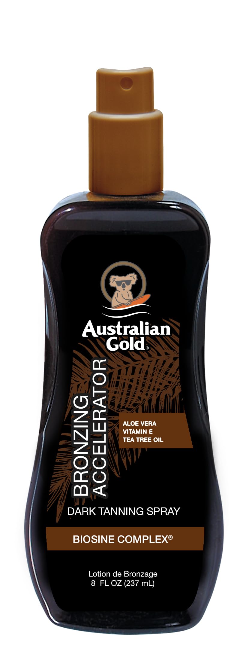 Australian Gold Dark Tanning Accelerator Spray Gel With Bronzer 237 Ml