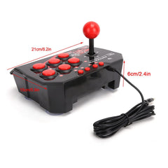 NALACAL Arcade Fight Stick Joystick for Switch/PC/PS3 Games Accessories, Wired Arcade Joystick Arcade Games Accessories for Switch, Xbox Series X, PS4, PS3, Xbox One, Xbox 360, macOS, Windows