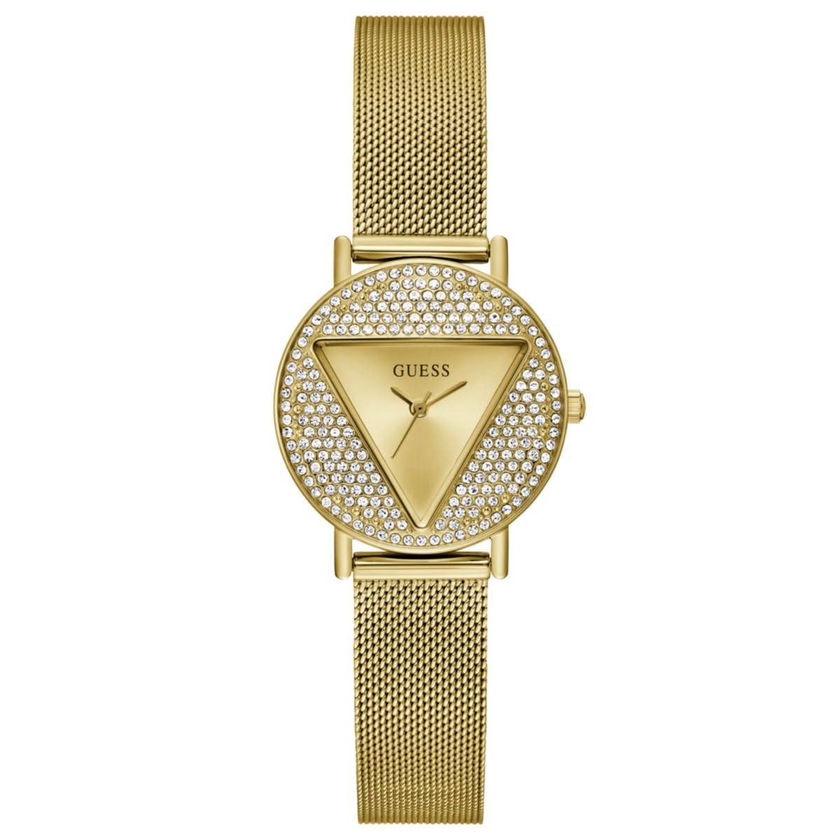 GUESS Women's 30mm Watch - Gold-Tone Bracelet Champagne Dial Gold-Tone Case