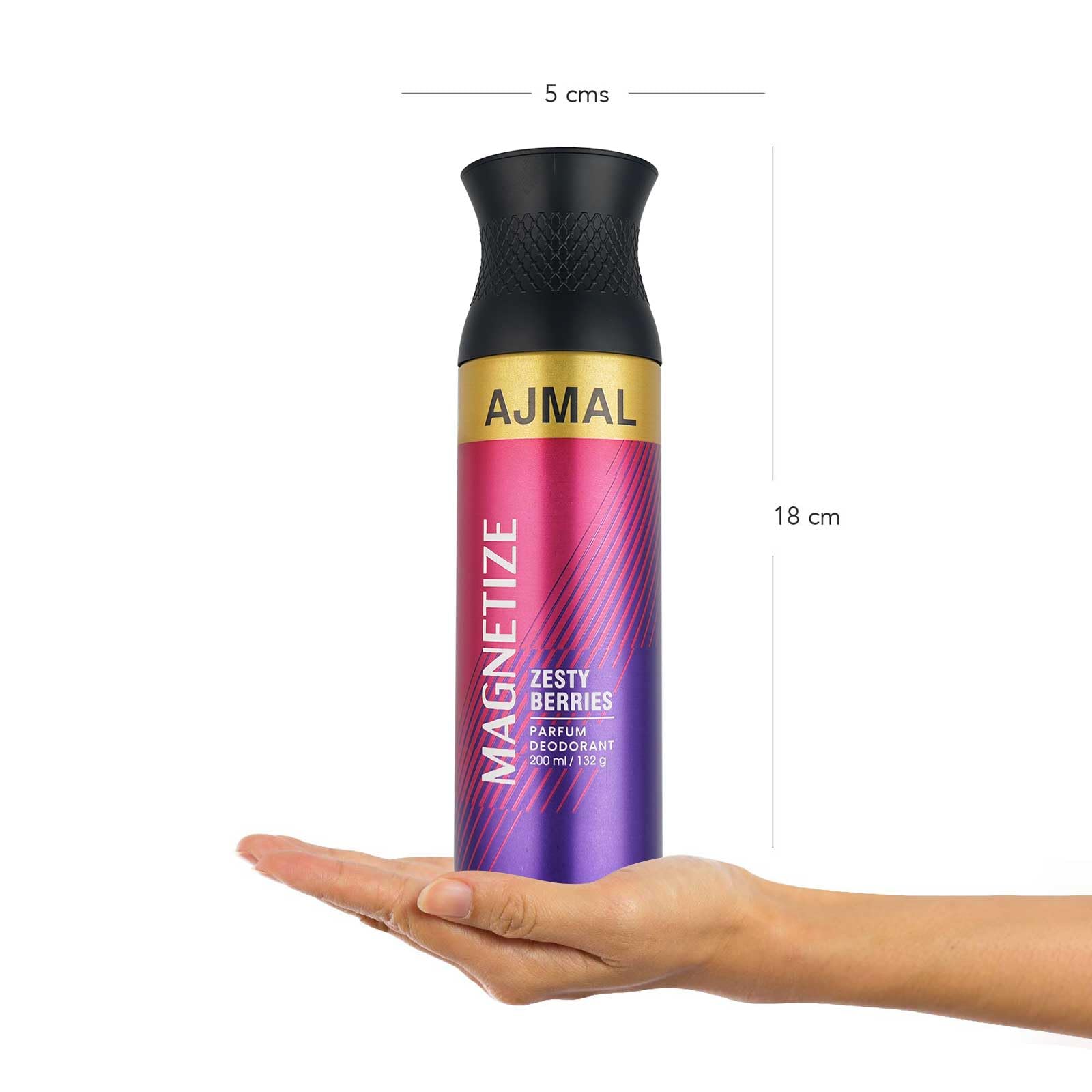 Ajmal 1 Magnetize for Men & Women, 1 Sacred Love for Women and 1 Aurum Femme for Women Deodorants each 200ML Combo pack of 3 (Total 600ML) + 3 Parfum Testers