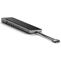 Satechi Dual USB C Docking Station and Stand with Dual 4K HDMI, Display Port, 75W USB-C PD Charging, 2 USBC Data, 2 USB-A, Ethernet, SATA and NVMe SSD Enclosure, for MacBook and Windows
