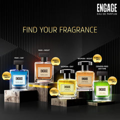 Engage Amber Hues Perfume For Men, Long Lasting, Ambery And Fruity, Ideal For Special Occasions, For Men, Tester Free, 100Ml