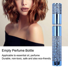 Metal Perfume Bottle, Lightweight Good Sealing Effect Refillable Spray Dispenser, for Makeup Lovers Professional Makeup Artist(AB048R blue)