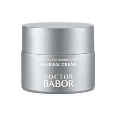 BABOR Renewal Cream with Retinol & Hydrating Complex Anti Aging Face Moisturizer for Firmer, Smoother Skin & Luminous Tone, Vegan Clean Formula Made in Germany, Hydrating Day & Night Cream