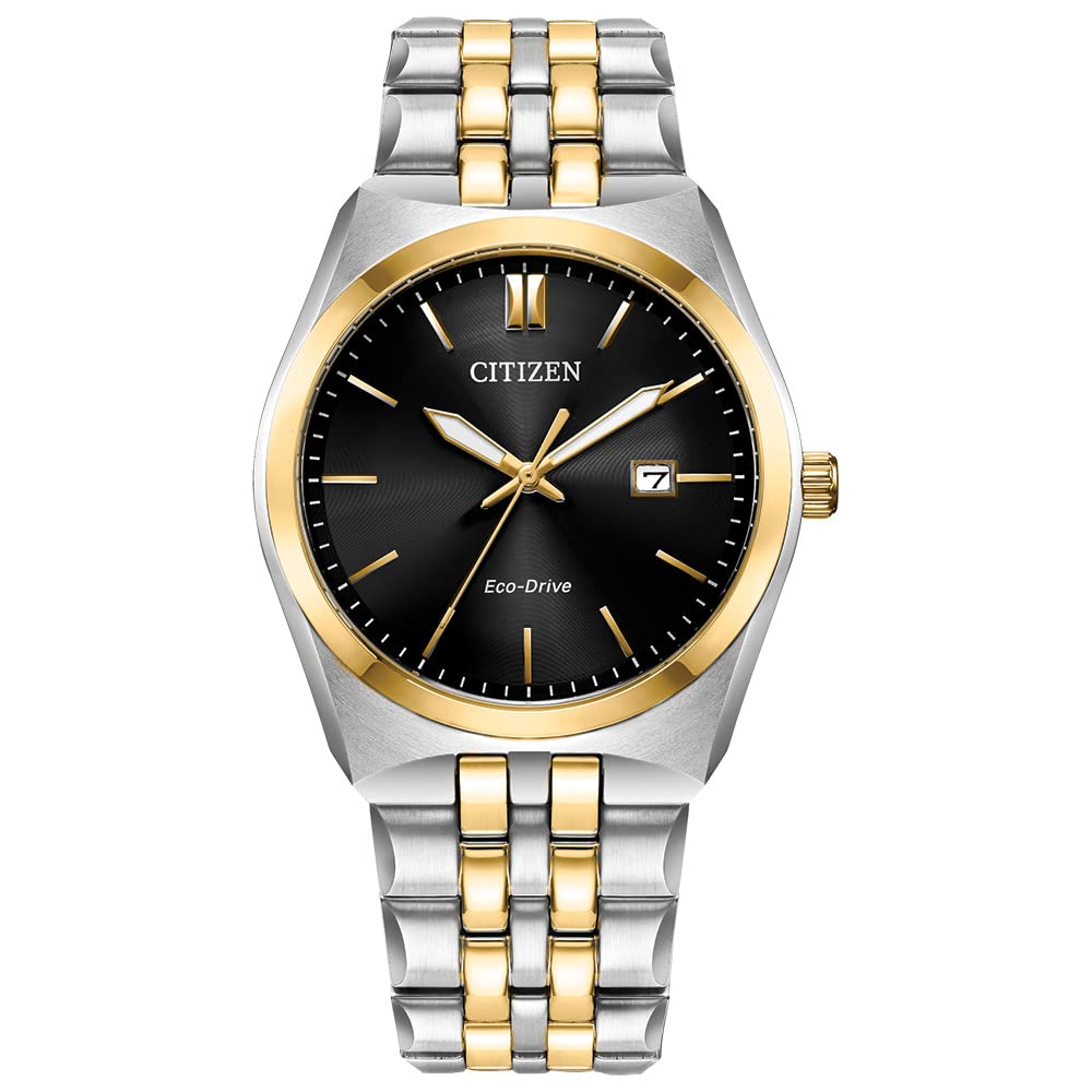Citizen Men's Classic Corso Eco-Drive Watch, 3-Hand Date, Luminous Hands and Markers, Two-Tone Stainless Steel