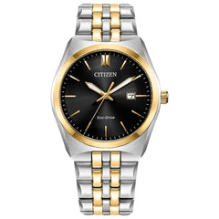 Citizen Men's Classic Corso Eco-Drive Watch, 3-Hand Date, Luminous Hands and Markers, Two-Tone Stainless Steel