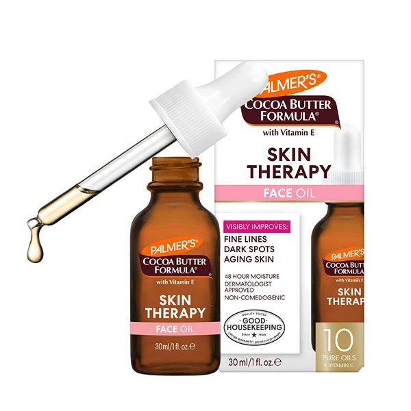 Palmer’s Cocoa Butter Face Oil with Vitamin E & C, Rosehip Scent – Moisturizing Skin Therapy, 1 oz