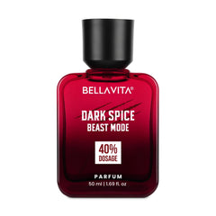 BELLAVITA Dark Spice Parfum 50ml | Perfume for Man |Beast Mode | 40% Oil Concentration | Spicy & Musky Scent | Premium Perfume for Men
