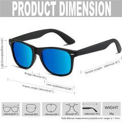 KANASTAL Polarized Sunglasses Men, Fashion Square Sun Glasses Women, Classic Shades for Womens, Driving Fishing Outdoor 100% UV400 Protection