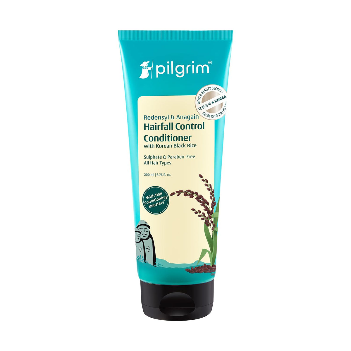 Pilgrim Redensyl & Anagain Hairfall Control Conditioner with Black Korean Rice - 200ml