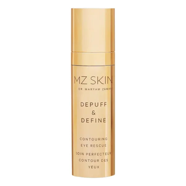 MZ SKIN Depuff and Define Contouring Eye Rescue 0.5 fl oz - High-Potency Caffeine Peptide Complex for Dark Circles, Puffiness, Fine Lines & Wrinkles With Hyaluronic Acid For Hydration