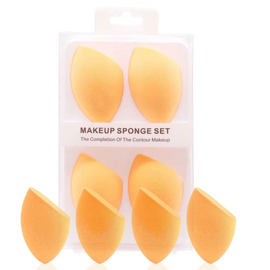 EliteEco Beauty Blender Complexion Sponge Set - 4 Pack, Non-Latex, Reusable, Cosmetic Blending Sponges Ideal women Makeup Highlighters, Powder, Cream or Liquid Application