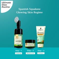 Pilgrim Squalane Niacinamide & Vitamin C Glow Moisturizer for face | Moisturizer for dry skin hydration | Face moisturizer with vitamin c for glowing skin | Non-greasy | 50 gm